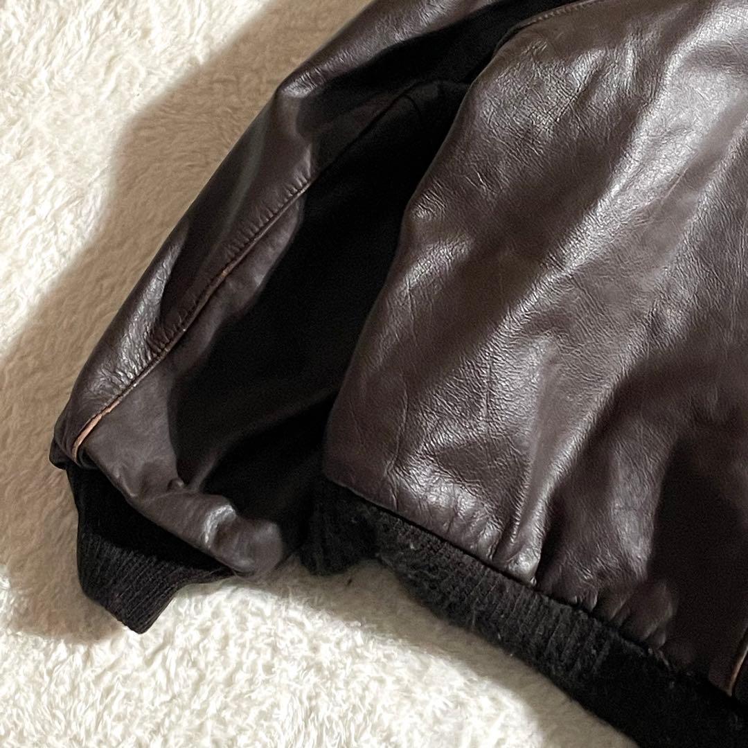 70～80sフライトジャケット　TYPE G-1　USA製　サイズ54　本革