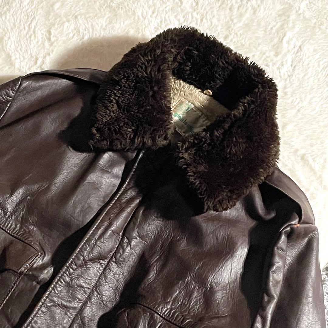 70～80sフライトジャケット　TYPE G-1　USA製　サイズ54　本革