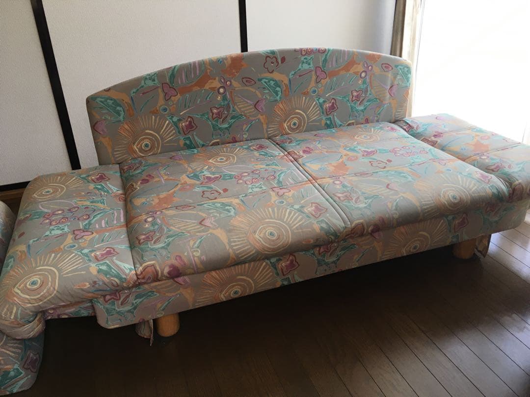 ソファ　ソファベッド　レトロ　2人掛け