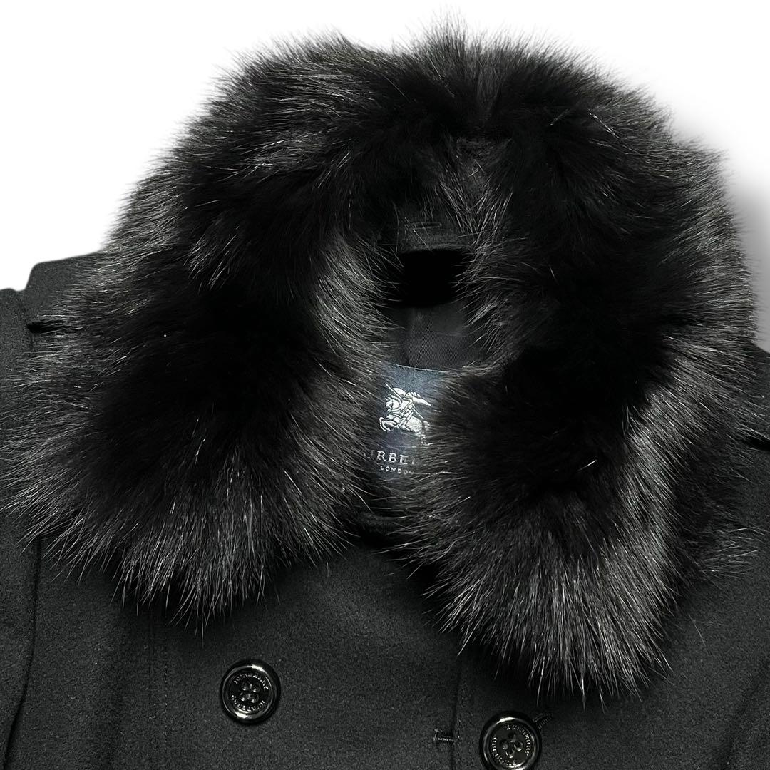 美品 BURBERRY バーバリー カシミヤ ウール コート アウター ロング