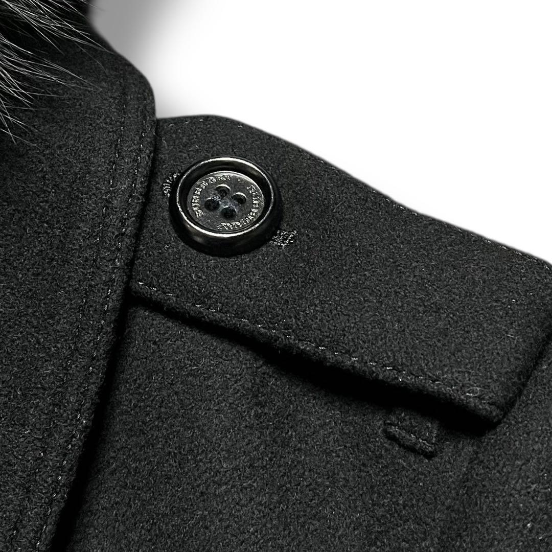 美品 BURBERRY バーバリー カシミヤ ウール コート アウター ロング