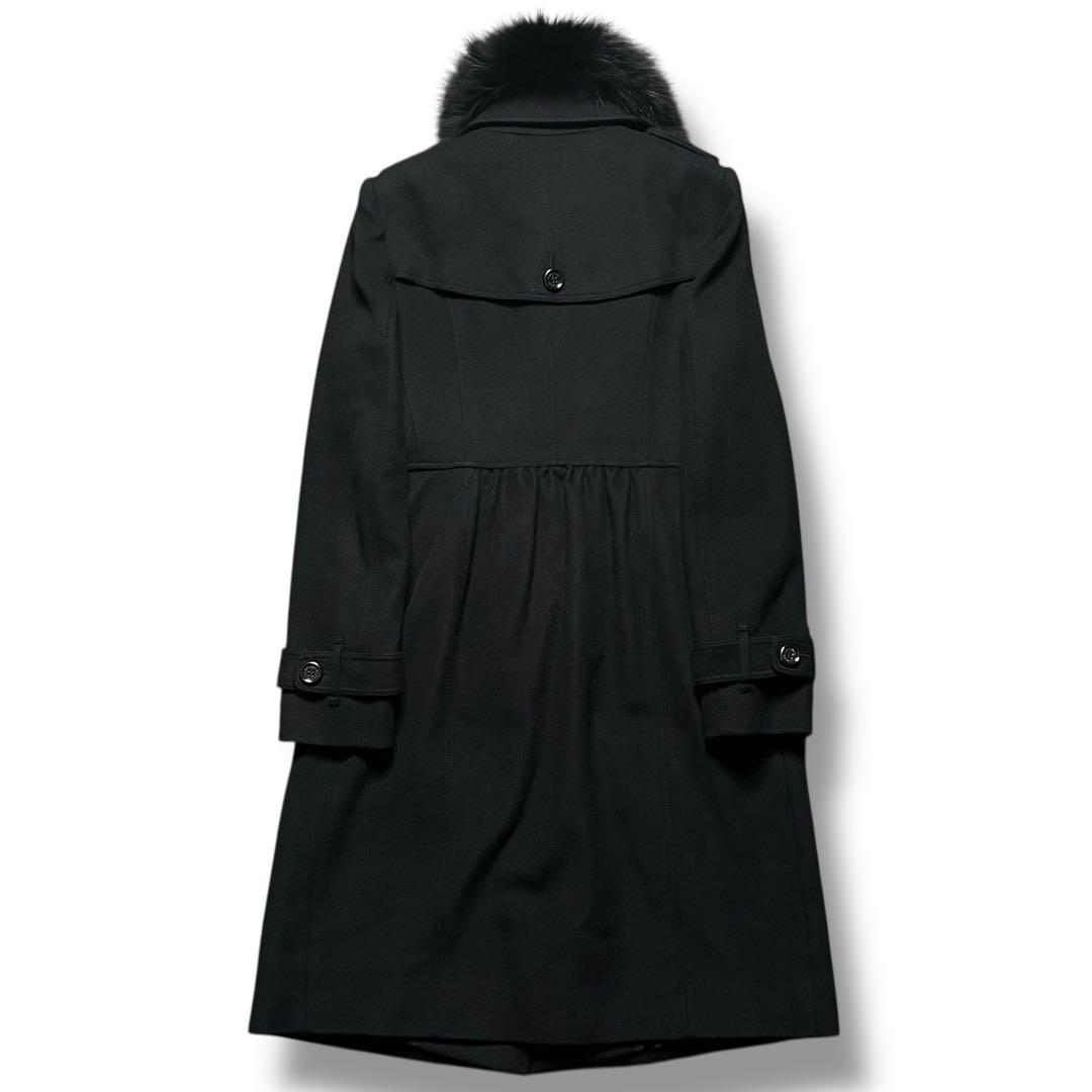 美品 BURBERRY バーバリー カシミヤ ウール コート アウター ロング