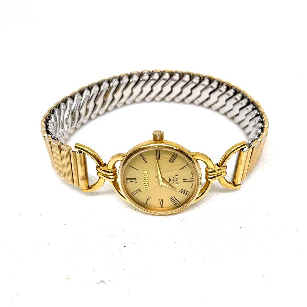 稼働品　OLD GUCCI 6000L レディース時計　電池交換済
