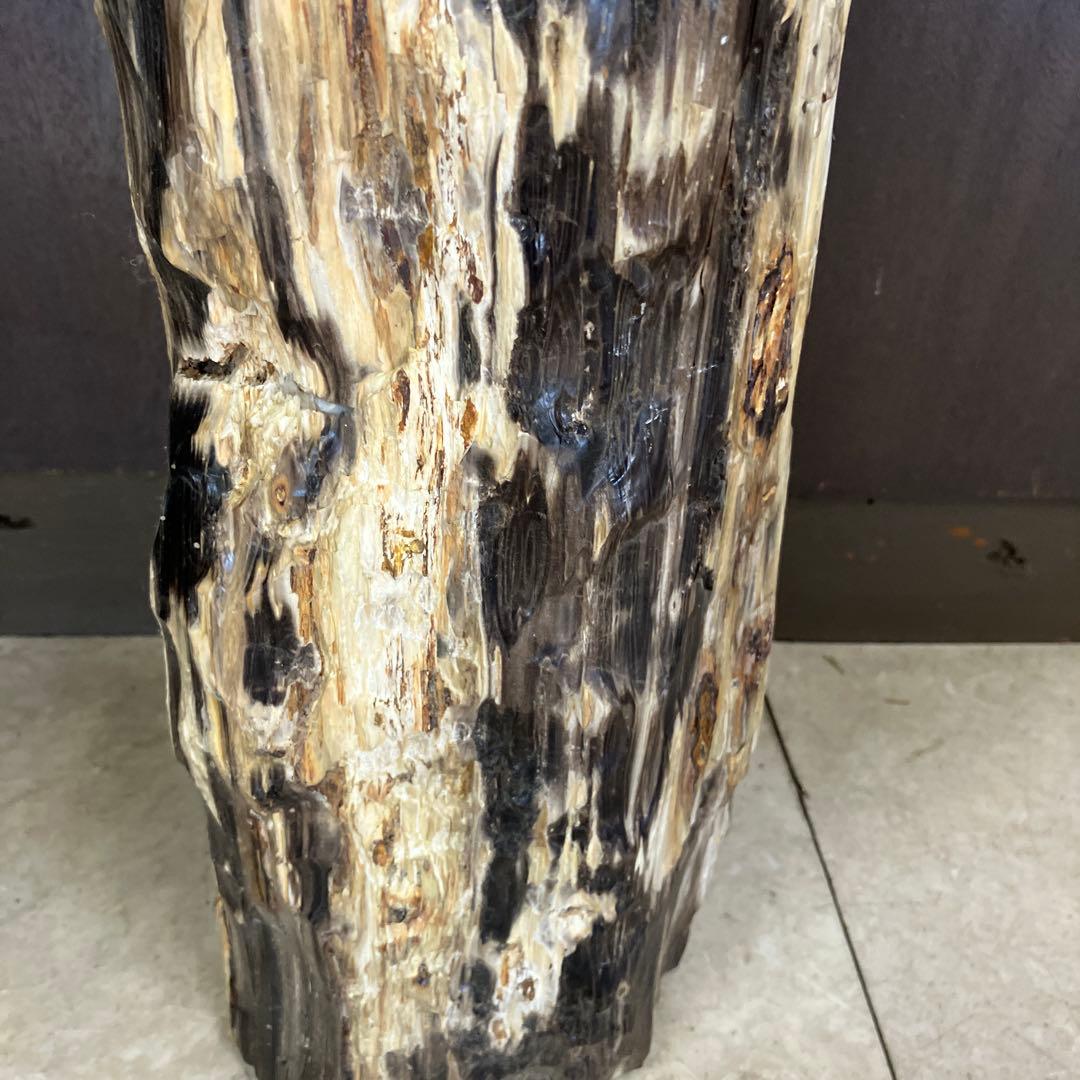 E-4 昭和レトロ 珪化木 化石 木の化石 鑑賞石 置物 飾り インテリア