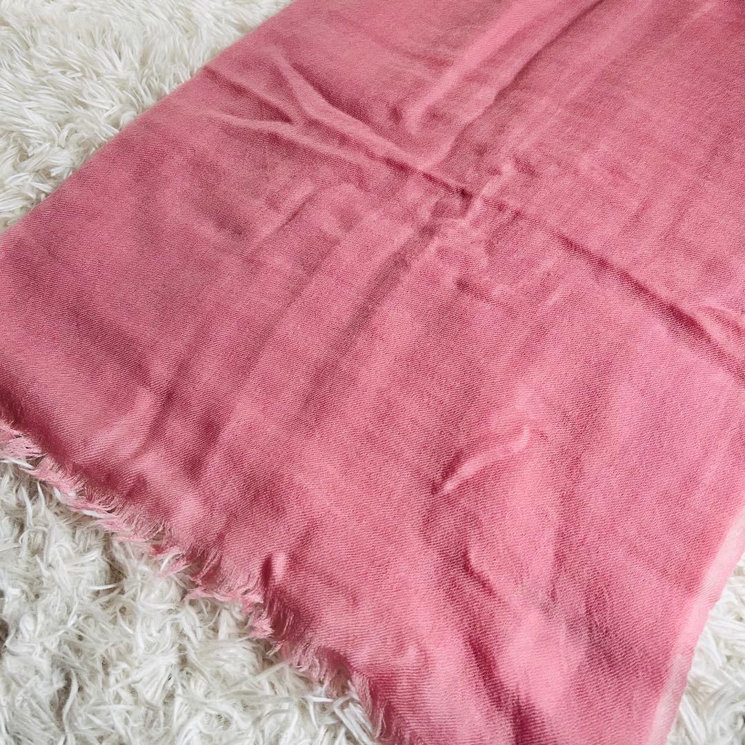 Faliero Sarti カシミヤ100 大判ストール ピンク