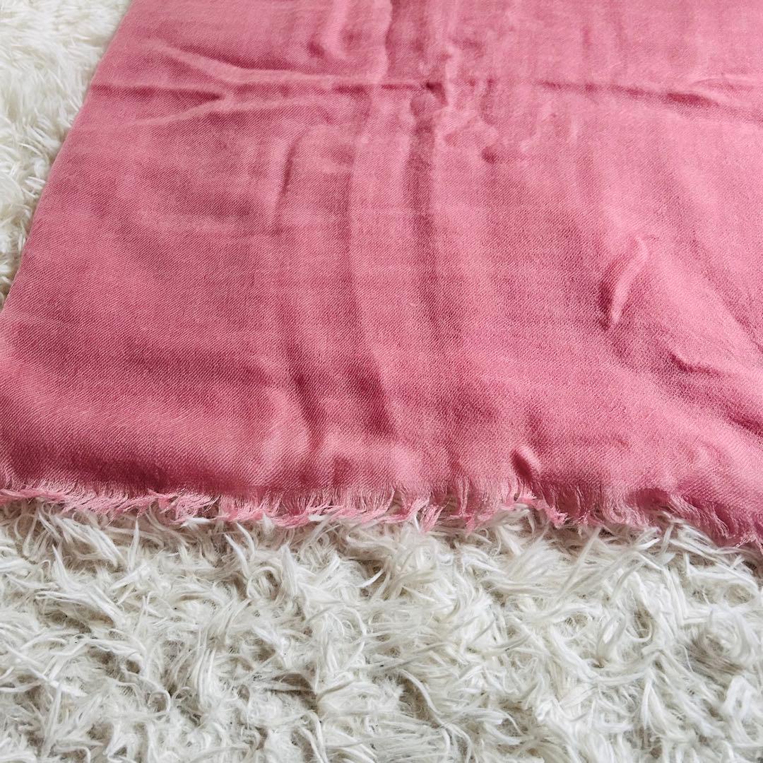 Faliero Sarti カシミヤ100 大判ストール ピンク