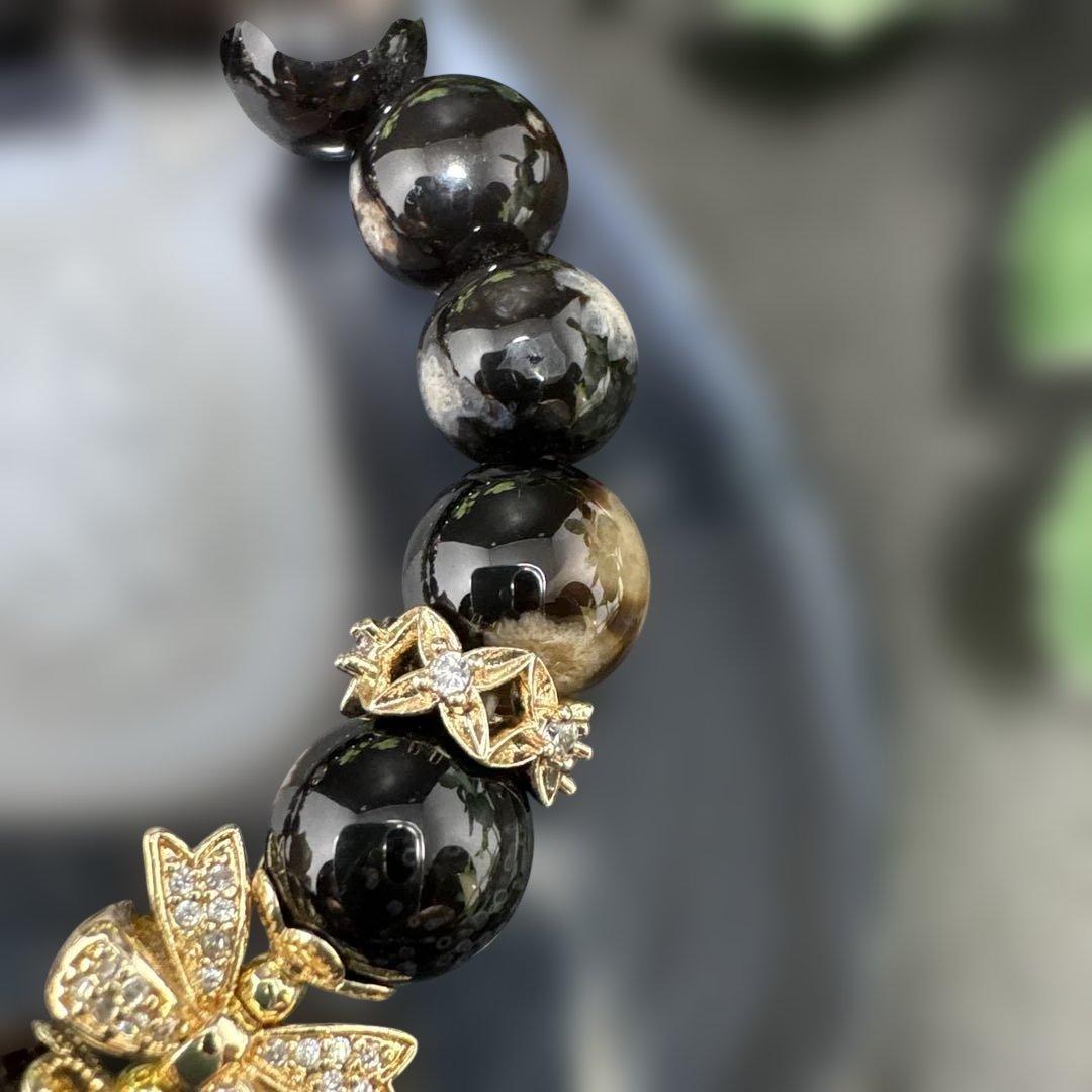 ＊蓮華様おまとめ＊【手彫り】桜瑪瑙　薔薇　夜桜瑪瑙　ブレスレット