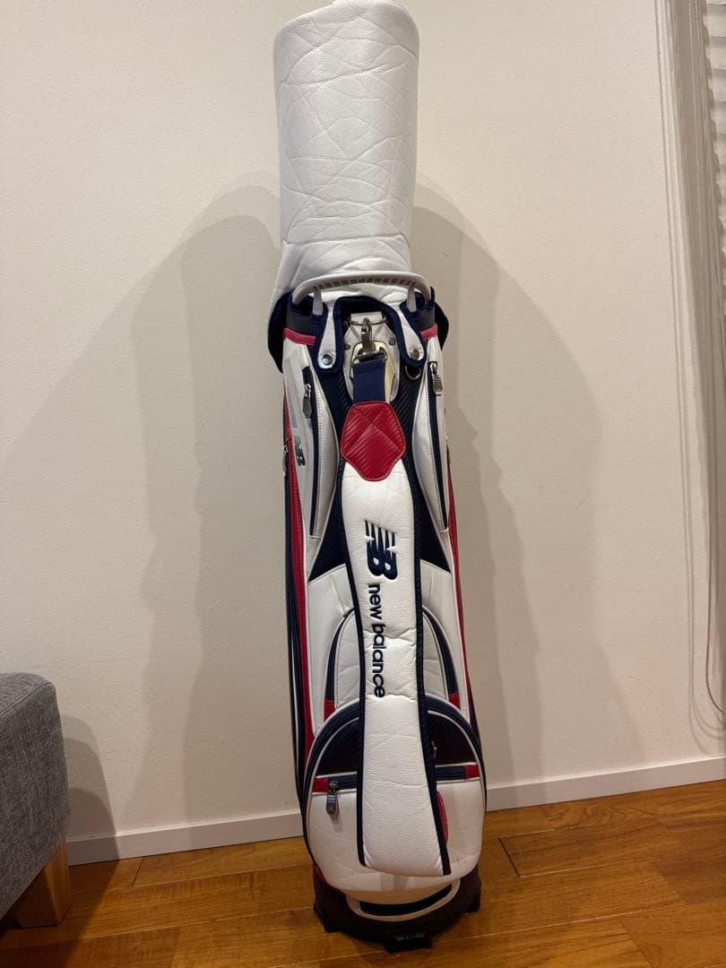 new balance キャディバッグ ホワイト/ネイビー/レッド