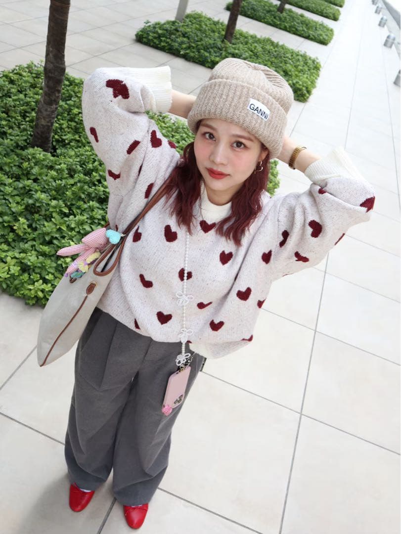 GANNI ニット帽 ブラジリアンサンド