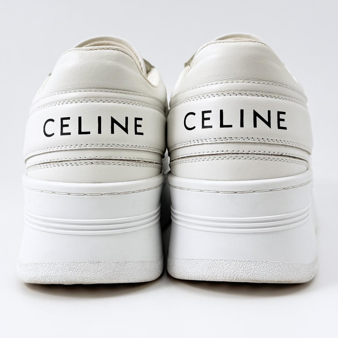 定価13万【美品】 セリーヌ 厚底 ブロック スニーカー　白 23.5㎝ 36