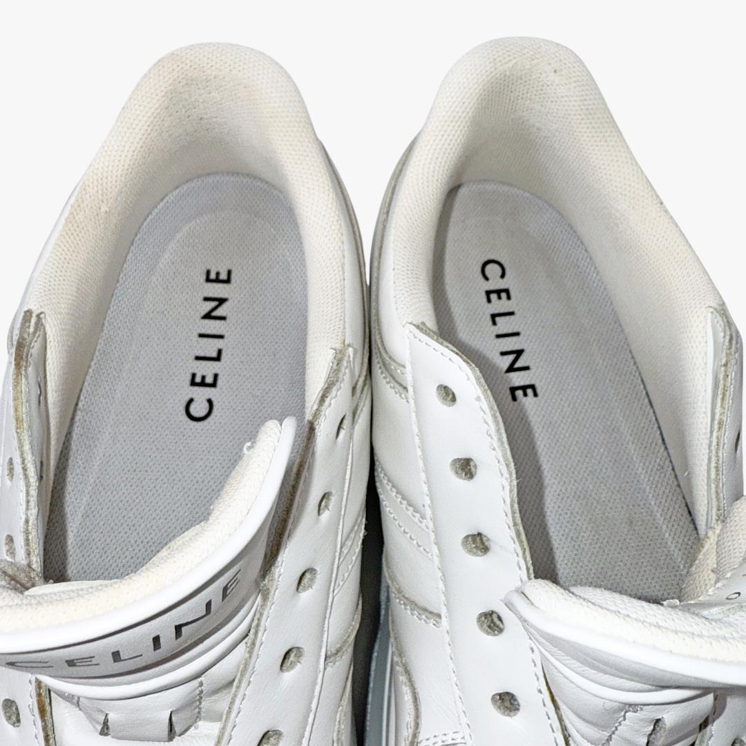 定価13万【美品】 セリーヌ 厚底 ブロック スニーカー　白 23.5㎝ 36