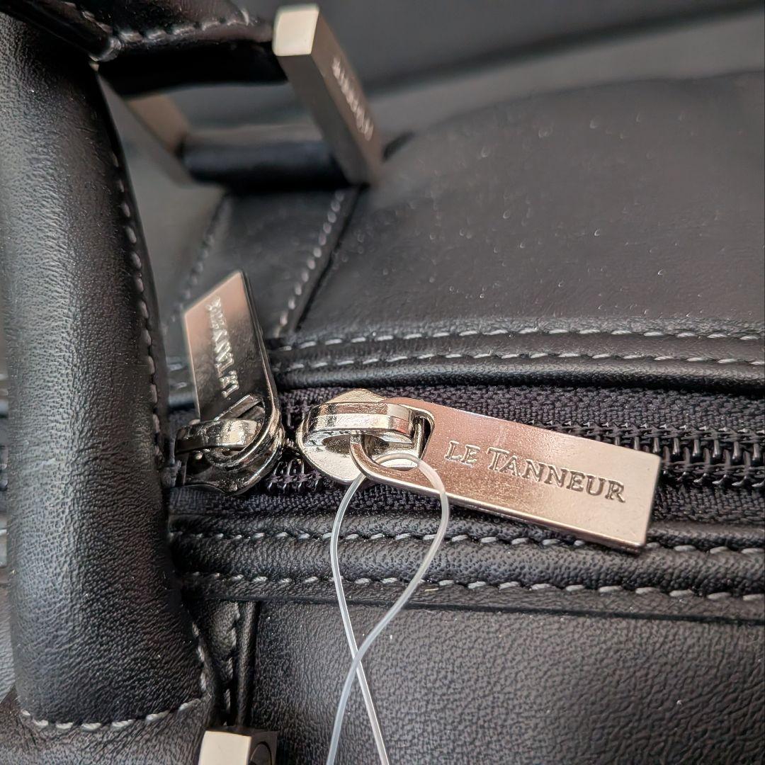 【新品未使用】LE TANNEUR ルタヌア ブラック ボストンバッグ