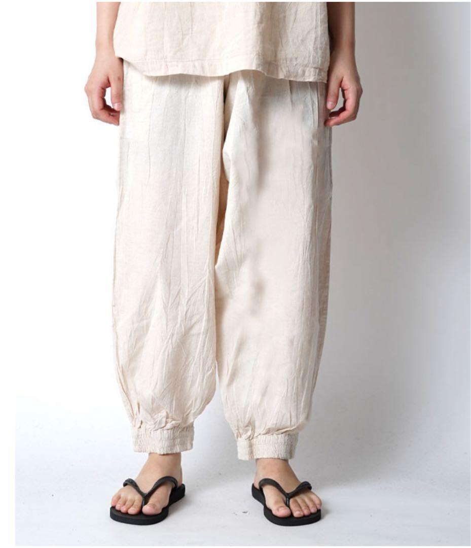 ヂェン先生の日常着　太極拳パンツ　　　　　　　　　Sサイズ　淡いピンク