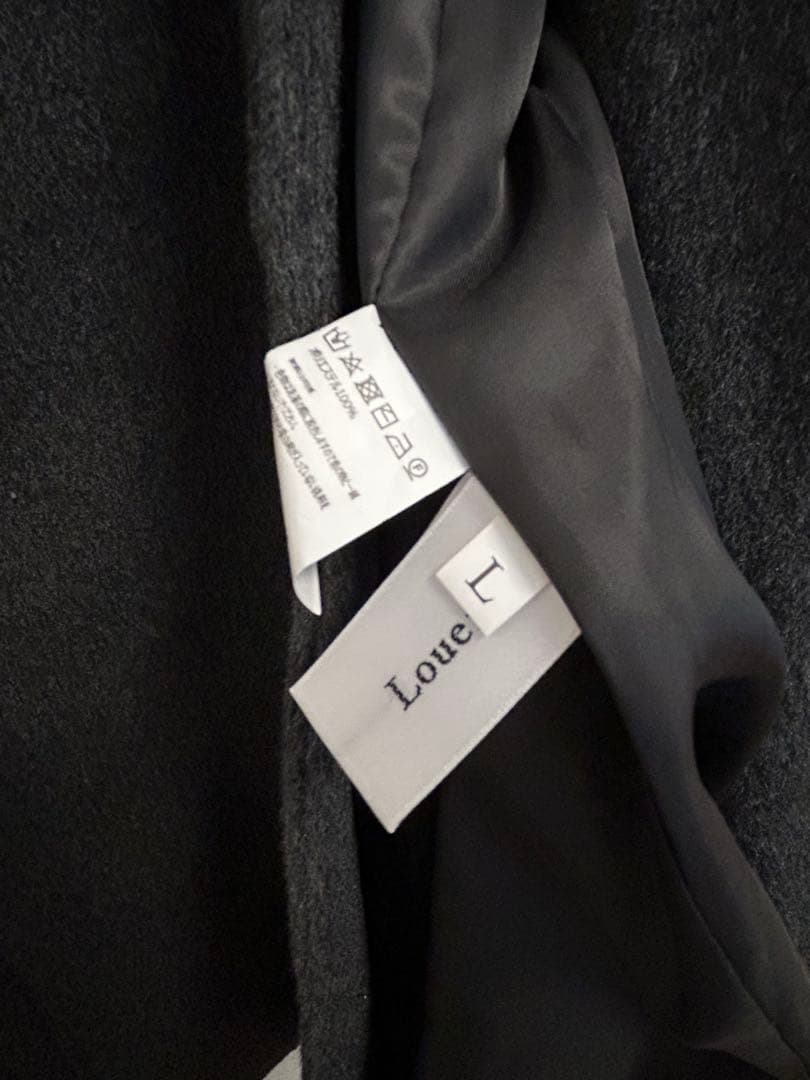 最終値下げ！Louere ウエストシェイプフレアチェスターコート L