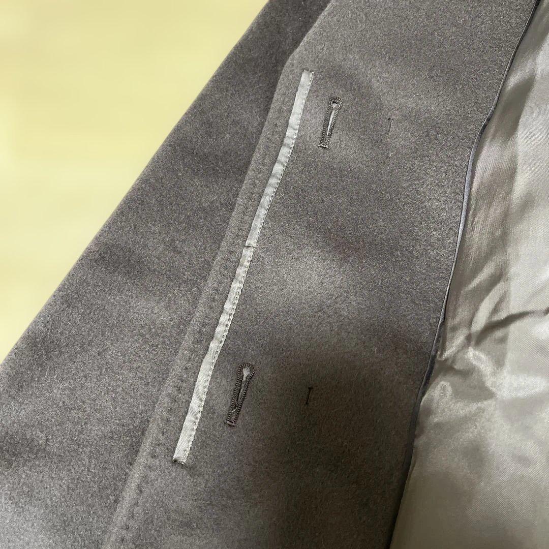 【アンタイトル】ベルテッドコート　ウール100% ベルト　Aライン　女優襟