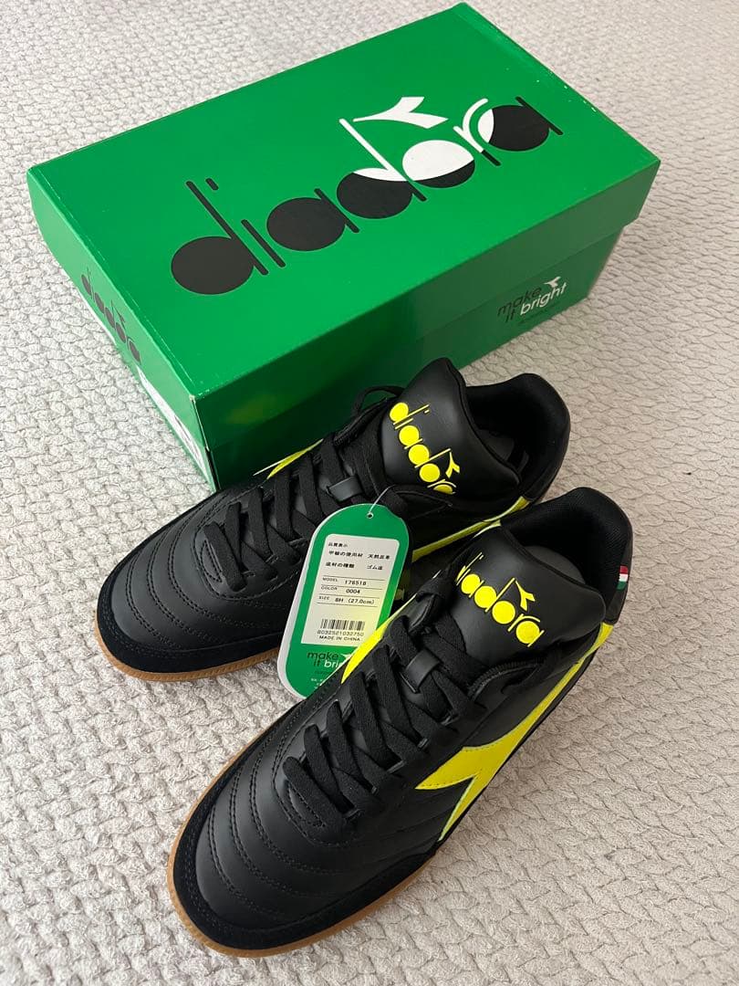 ビ*オ様 diadora サッカーシューズ 靴　スニーカー　インドア　バッジョ