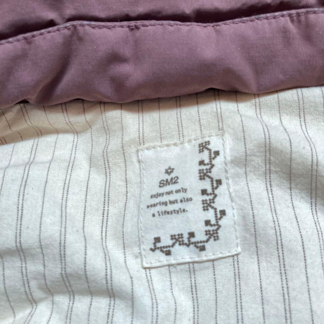 CCさま　sm2 ダウンベスト　小豆色　ダスティピンク　本麻敷パッド黒