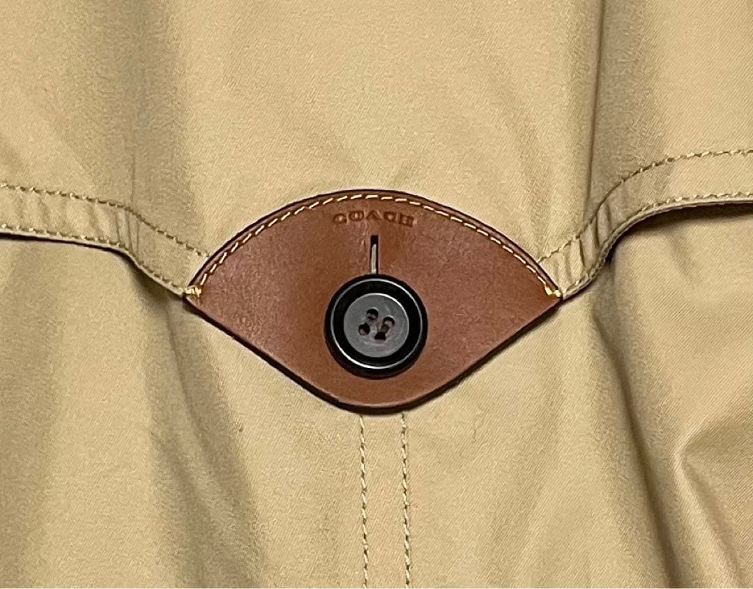 タグ付き美品 コーチ チェック柄ライナーボアカラートレンチコート SPサイズ