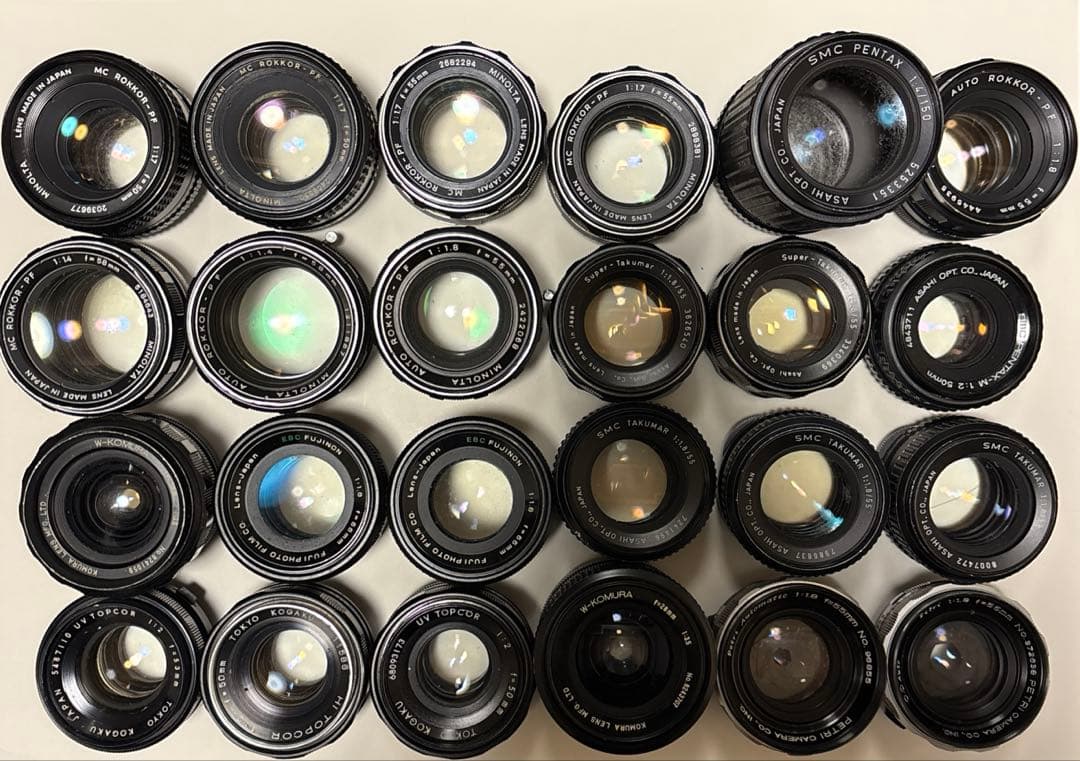 【まとめ売り②】PENTAX、MINOLTAなどオールドレンズ24点