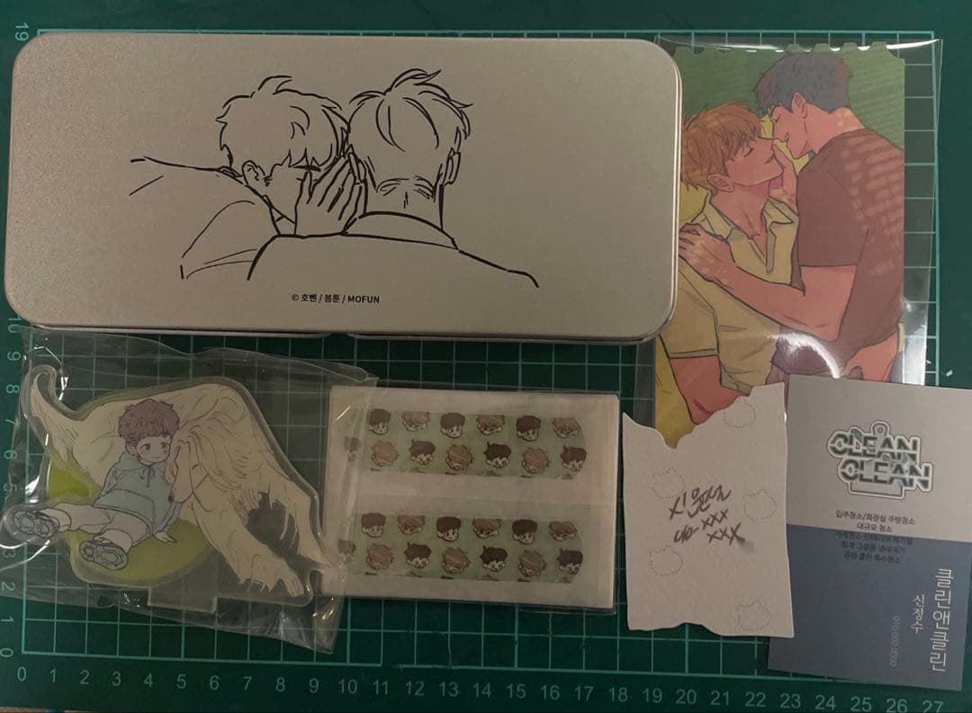 韓国BL 100%クリーンアップ mofunコラボカフェ グッズ　アクスタ