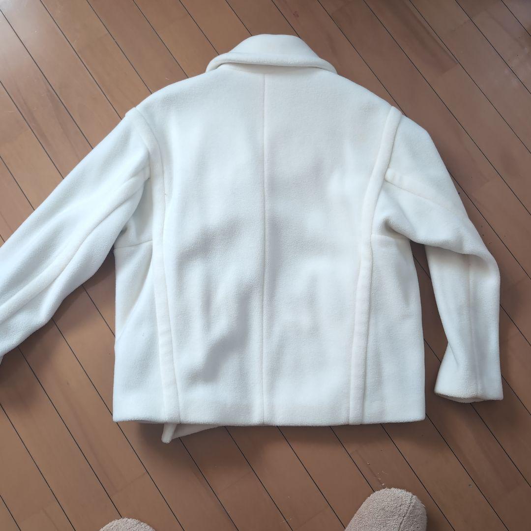 MORABIT ホワイト ライダース コート 38