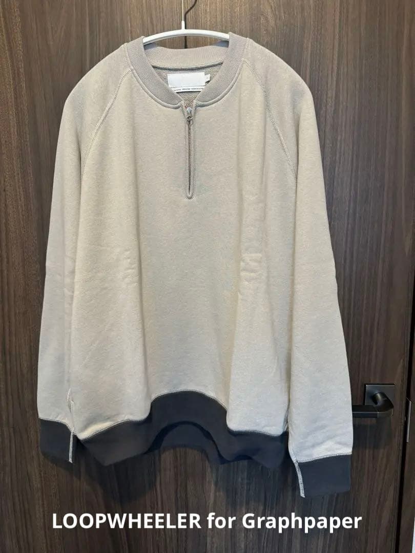 グラフペーパーxループウィラー ハーフジップスウェット サイズ0