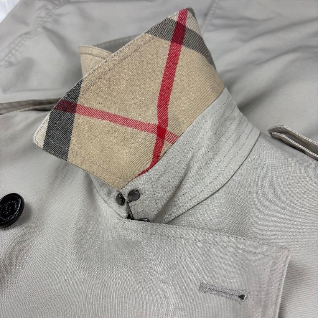 【美品】バーバリー　トレンチコート　メガチェック　現行　36サイズ　S