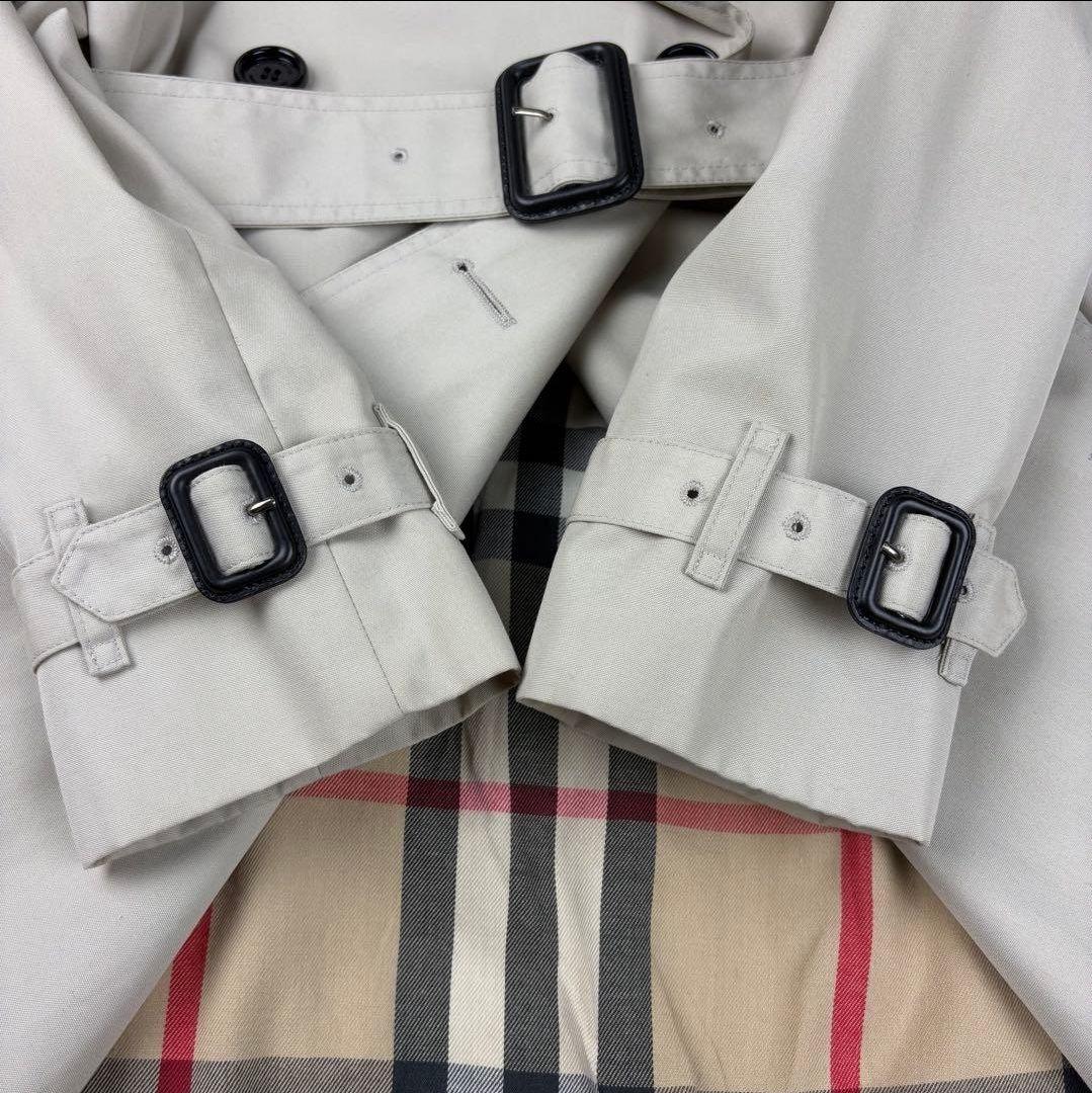 【美品】バーバリー　トレンチコート　メガチェック　現行　36サイズ　S