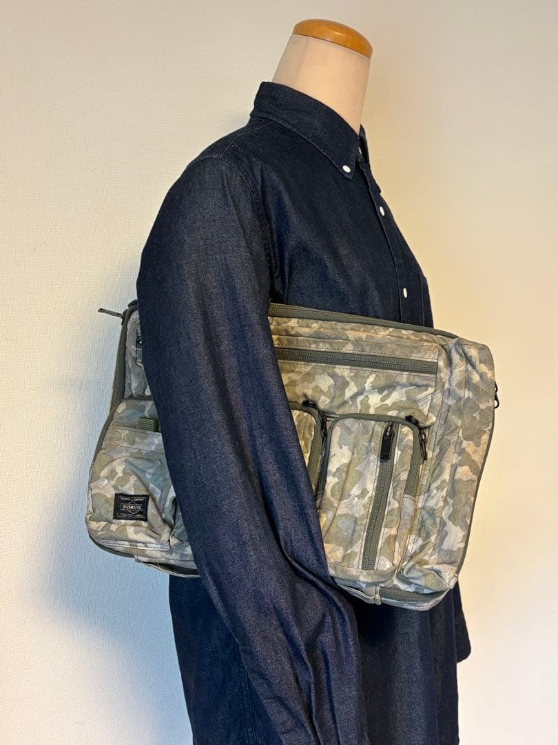 コラボ/PORTER/ホワイトマウンテニアリング/迷彩/バッグ/限定/吉田カバン