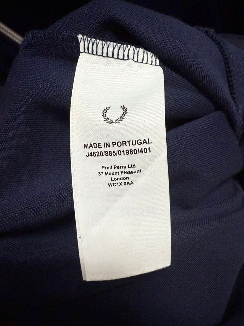 FRED PERRY ネイビー トラックジャケット M