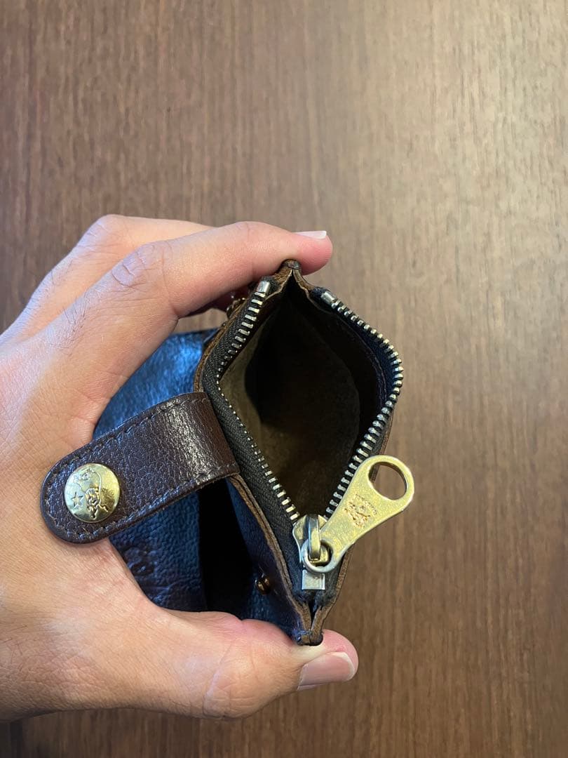 IL BISONTE イルビゾンテ キーケース パース ダークブラウン