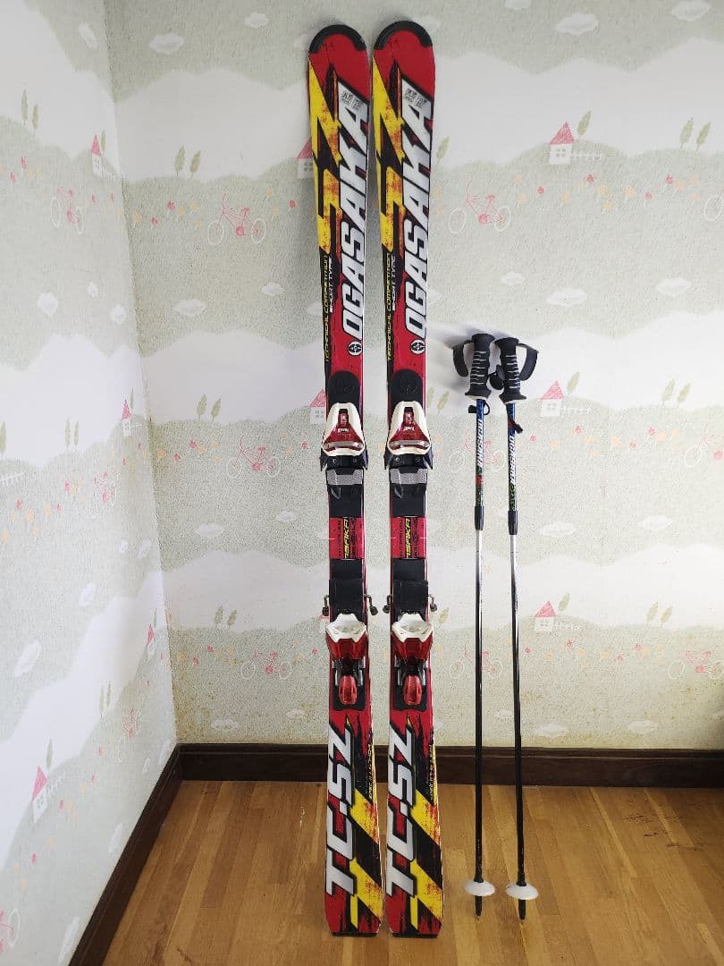 スキー板 １６０センチ ストック ストラップなし(長さ調節可)