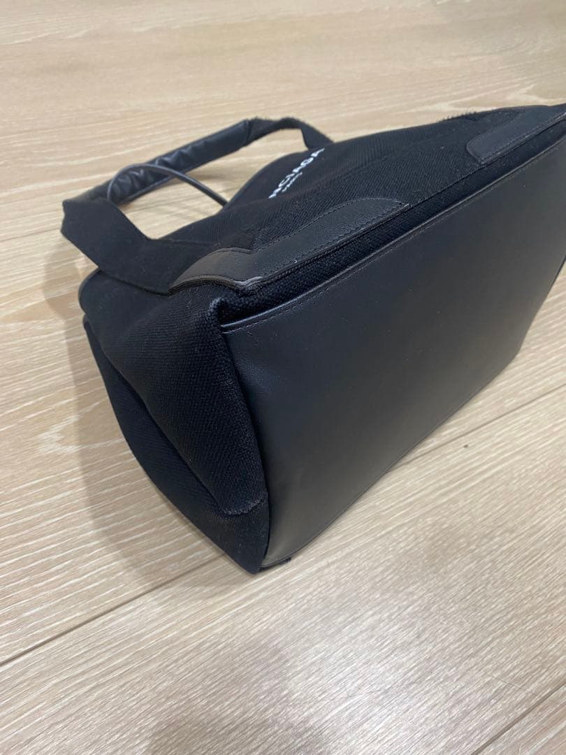 BALECIAGA カバスS トートバッグ キャンバス×レザー ブラック