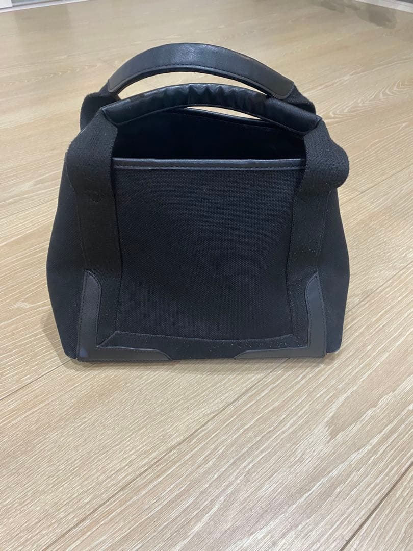 BALECIAGA カバスS トートバッグ キャンバス×レザー ブラック