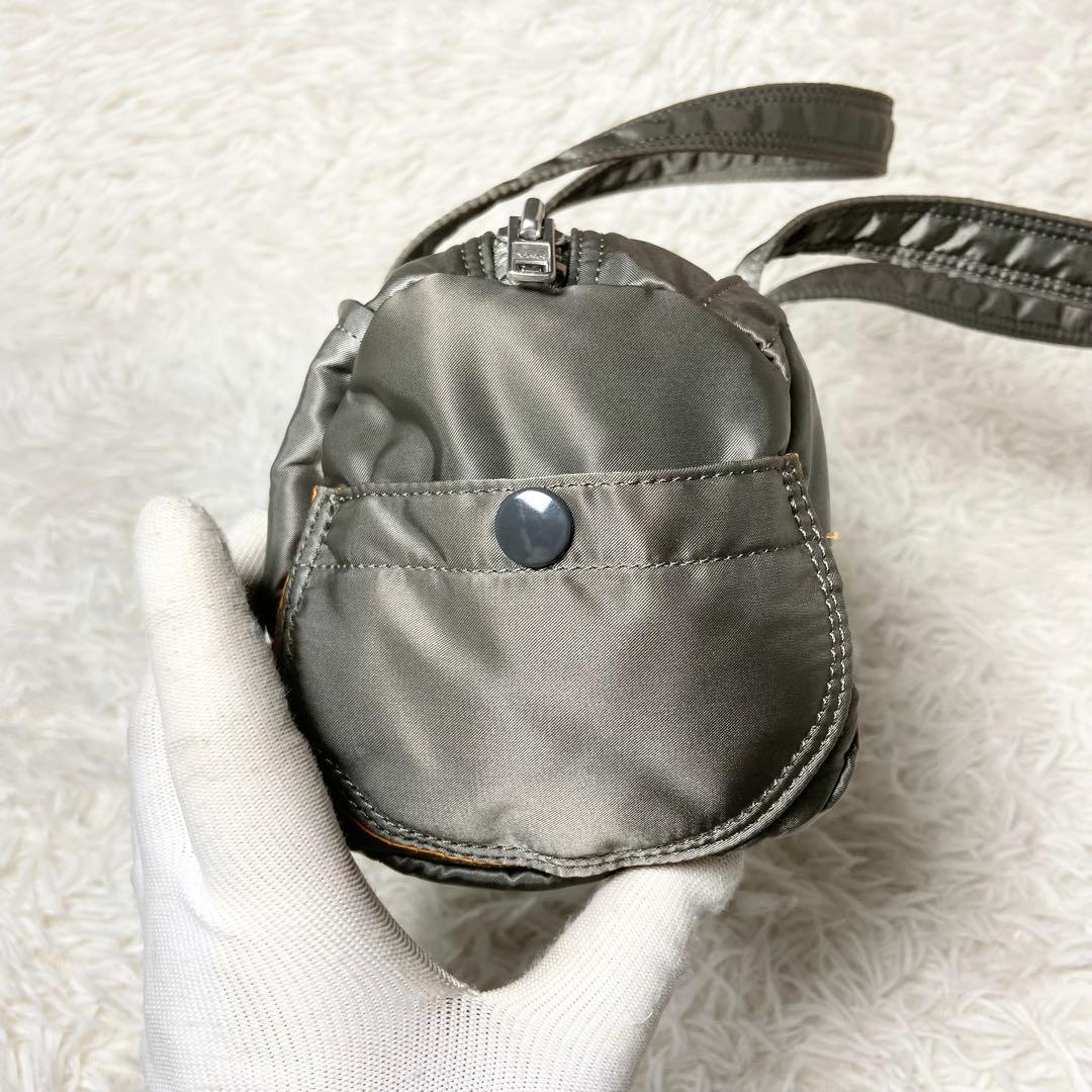 未使用級 ポーター タンカー ダッフル ミニボストンバッグ Sサイズ シルバー