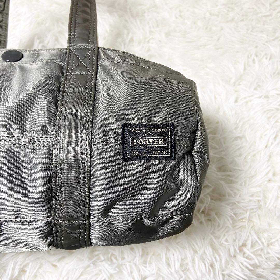 未使用級 ポーター タンカー ダッフル ミニボストンバッグ Sサイズ シルバー