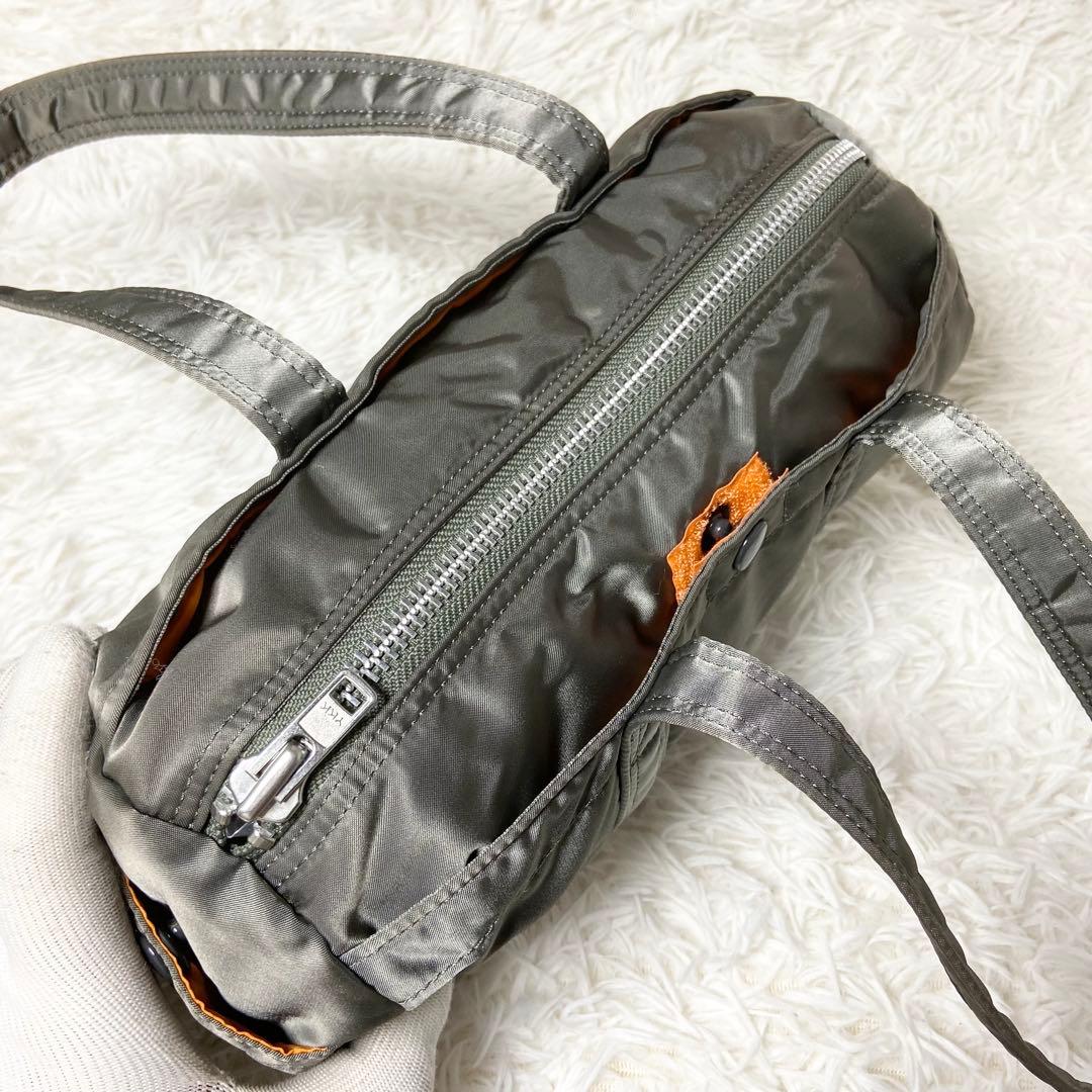 未使用級 ポーター タンカー ダッフル ミニボストンバッグ Sサイズ シルバー