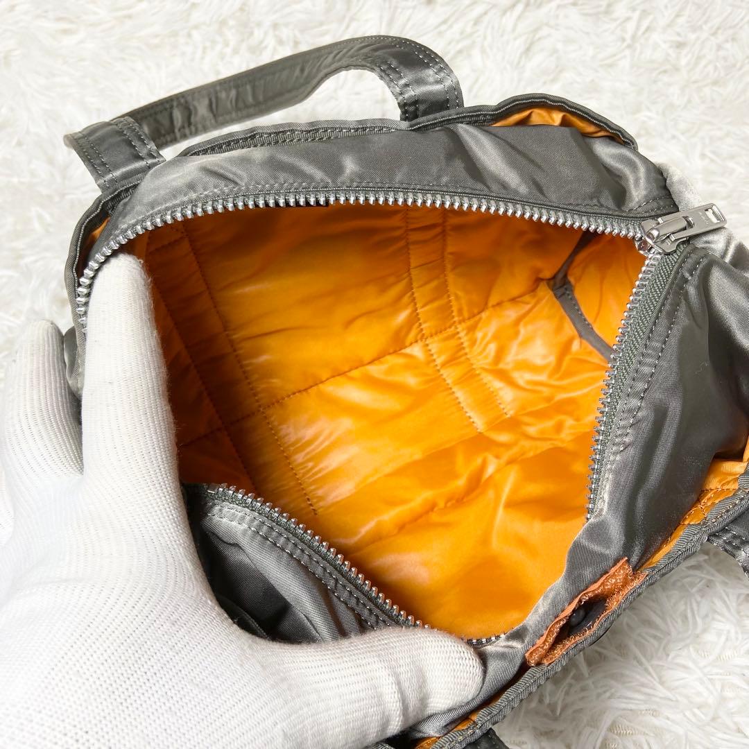 未使用級 ポーター タンカー ダッフル ミニボストンバッグ Sサイズ シルバー