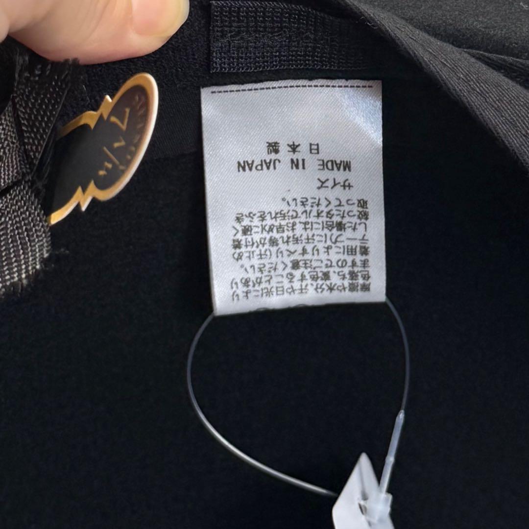 STETSON SE827 フラットブリムフェルトハット　黒色