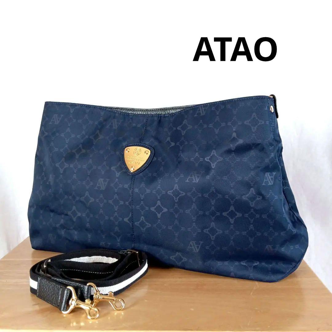 極美品◆ATAO アタオ チヴィ モノグラム 2way ショルダー バッグ