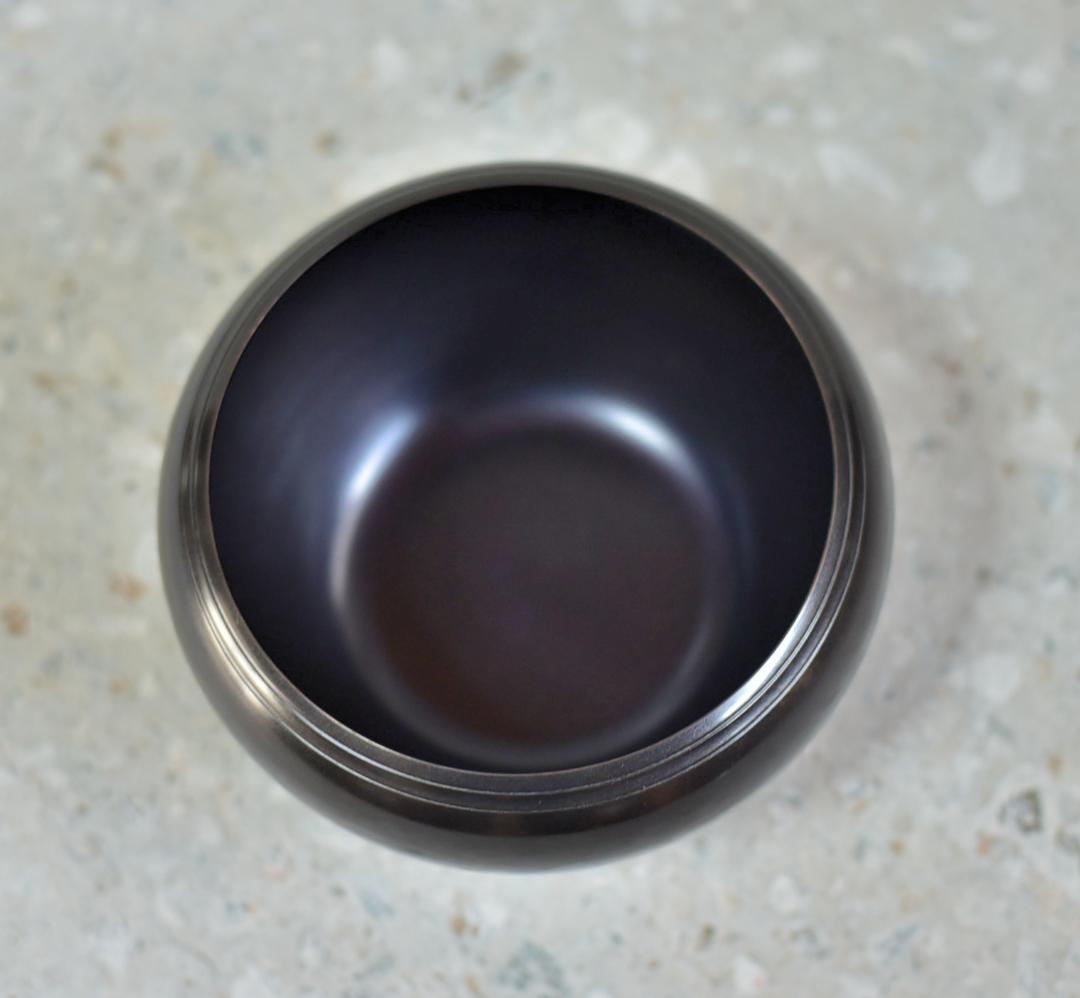 唐銅　陵雲造鉄鉢建水【極上品】　お茶道具/共箱