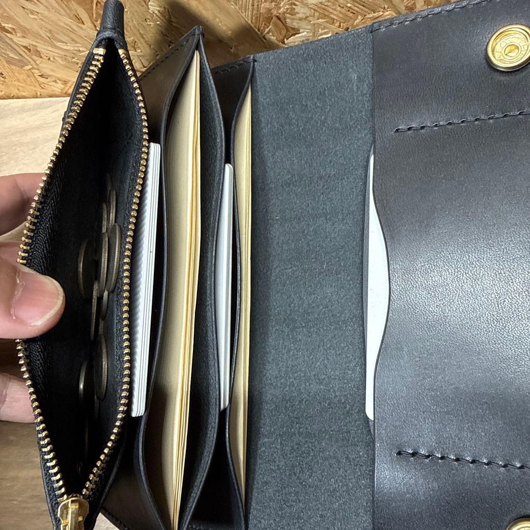 180 カスタム トラッカーウォレット 姫路レザー オイルレザー 真鍮