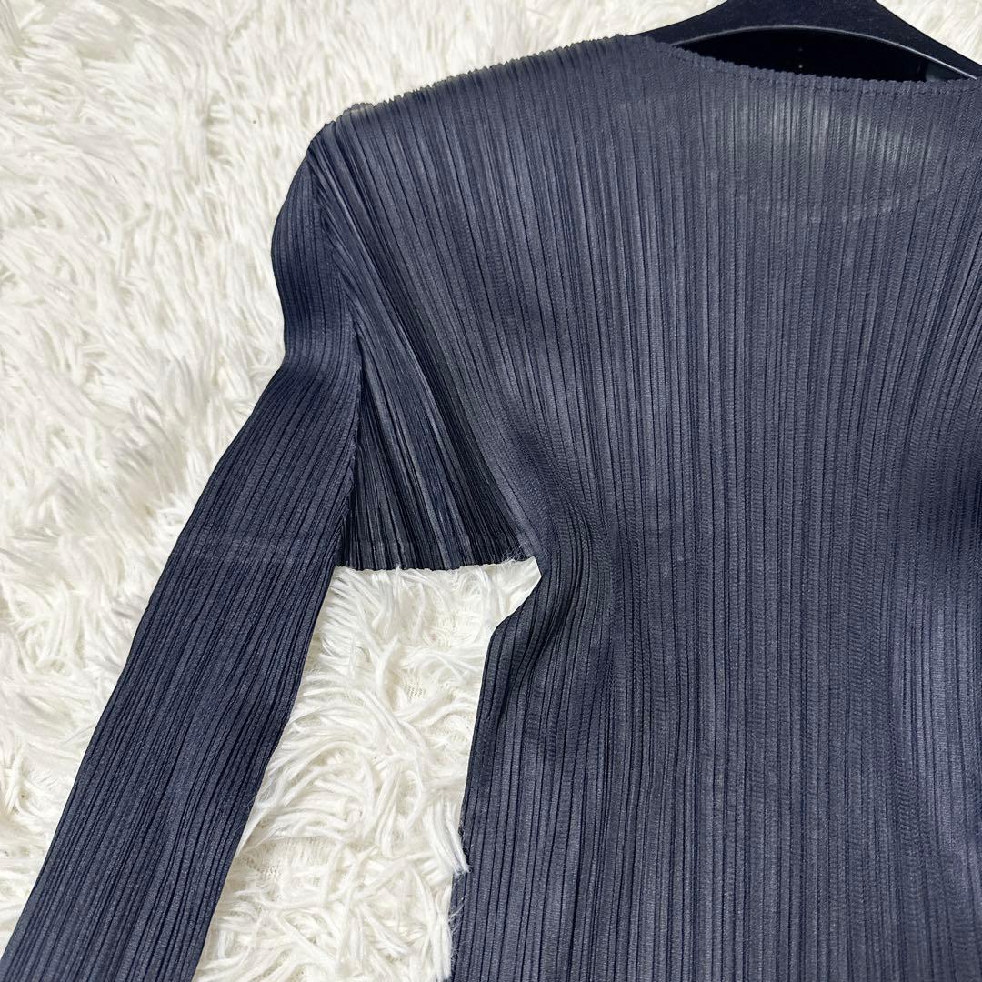 ISSEY MIYAKE イッセイミヤケ プリーツ 長袖 カットソー 黒