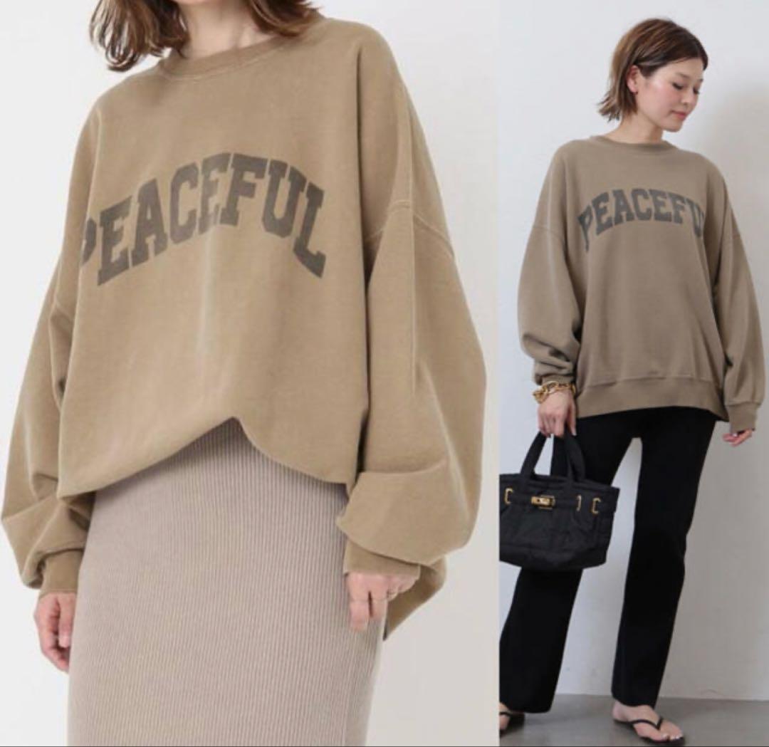 Deuxieme Classe PEACEFUL ロゴスウェット