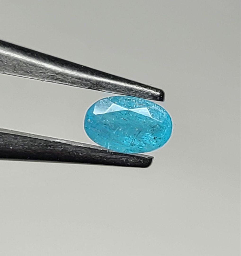 素晴らしい青ネオン★ブラジルバターリャパライバトルマリンリング10金★