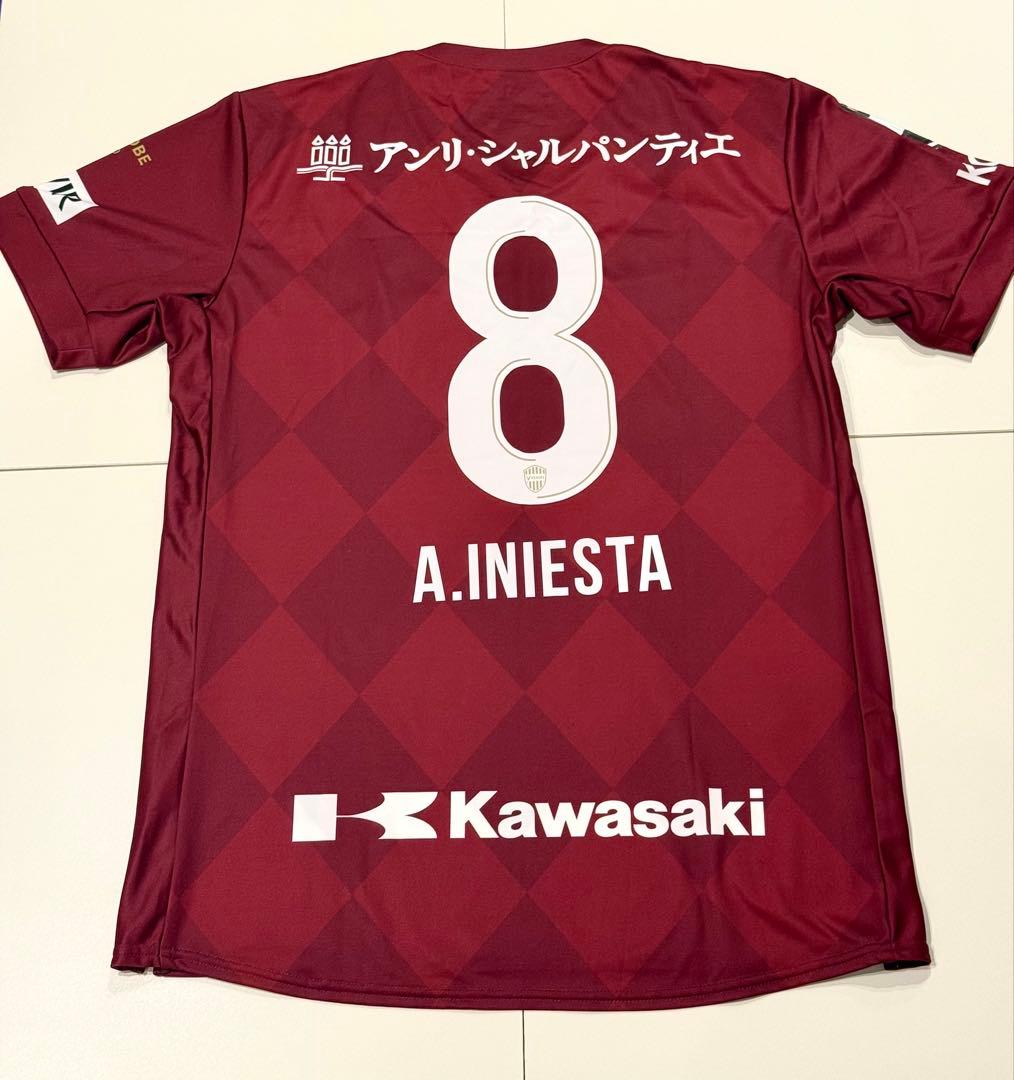 【イニエスタ】ヴィッセル神戸 2020 ホーム ユニフォーム 楽天 未使用級