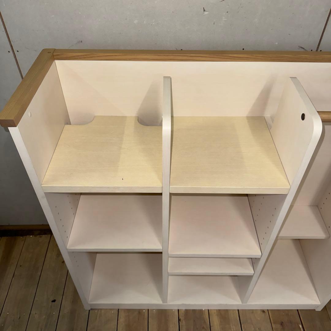 【1034】ホワイト木製クローゼット、プラケース