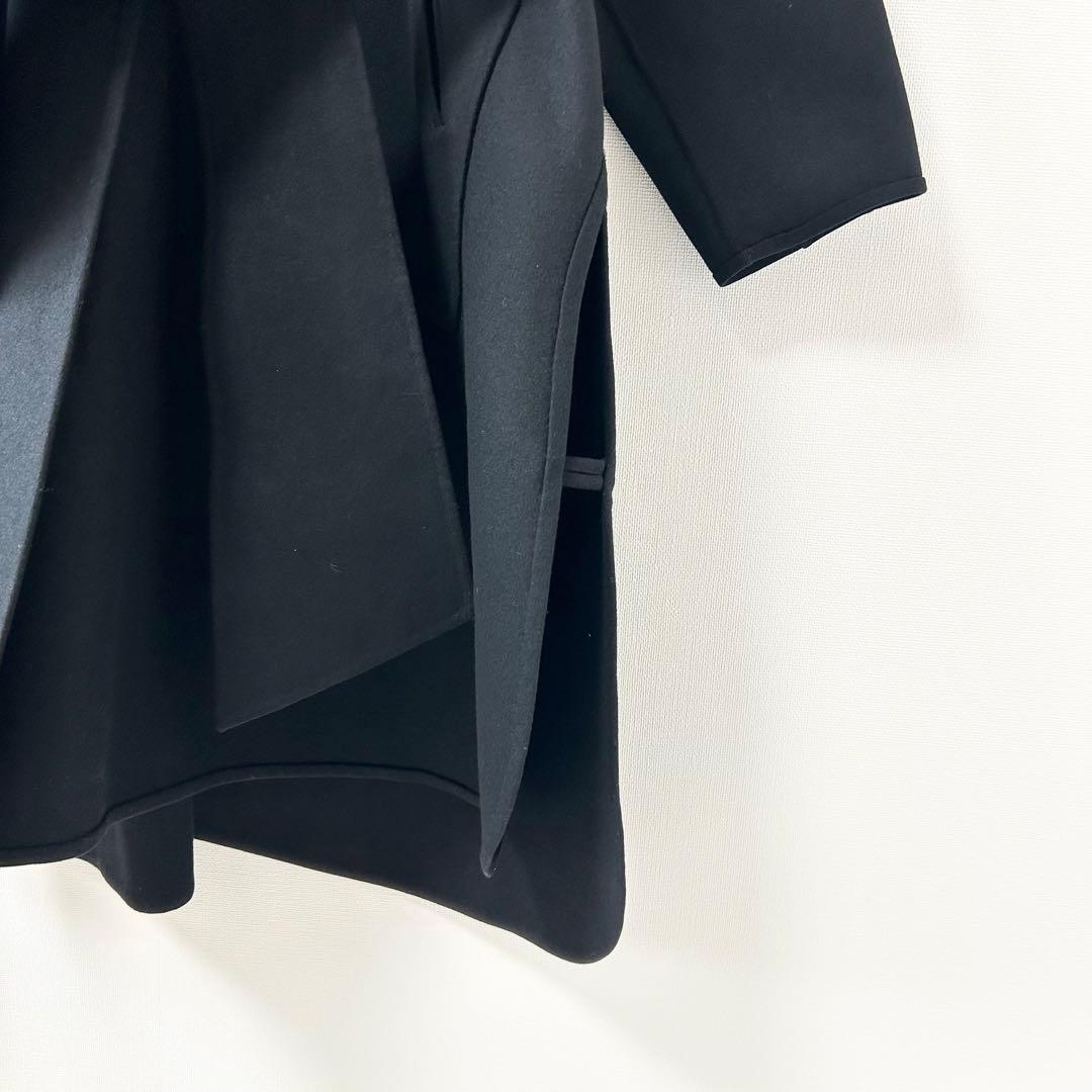 Drawer リバー ノーカラーコート　ブラック　38