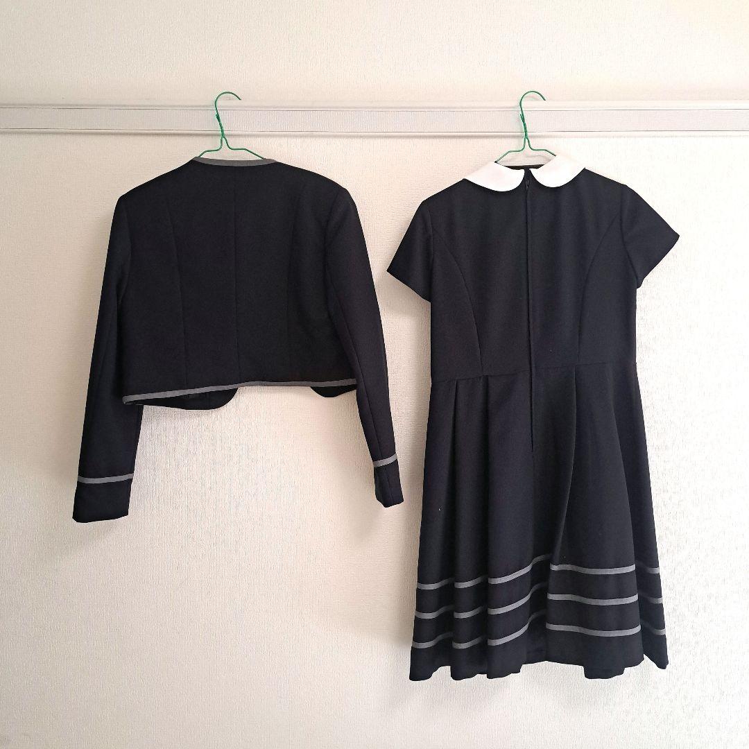 卒業式　結婚式　女の子　ボレロワンピース&ローファーセット