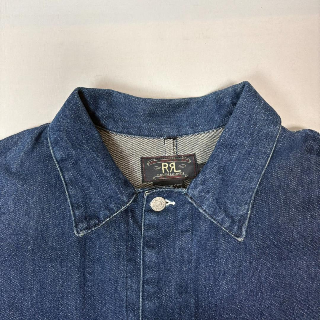 90s 三ツ星タグ 香港製 RRL ダブルアールエル デニム カバーオール M